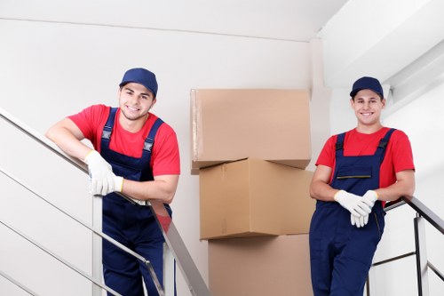 Man and van loading furniture for a local move in Barking
